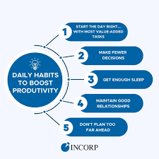Healthy Habits for Boosting Energy and Productivity